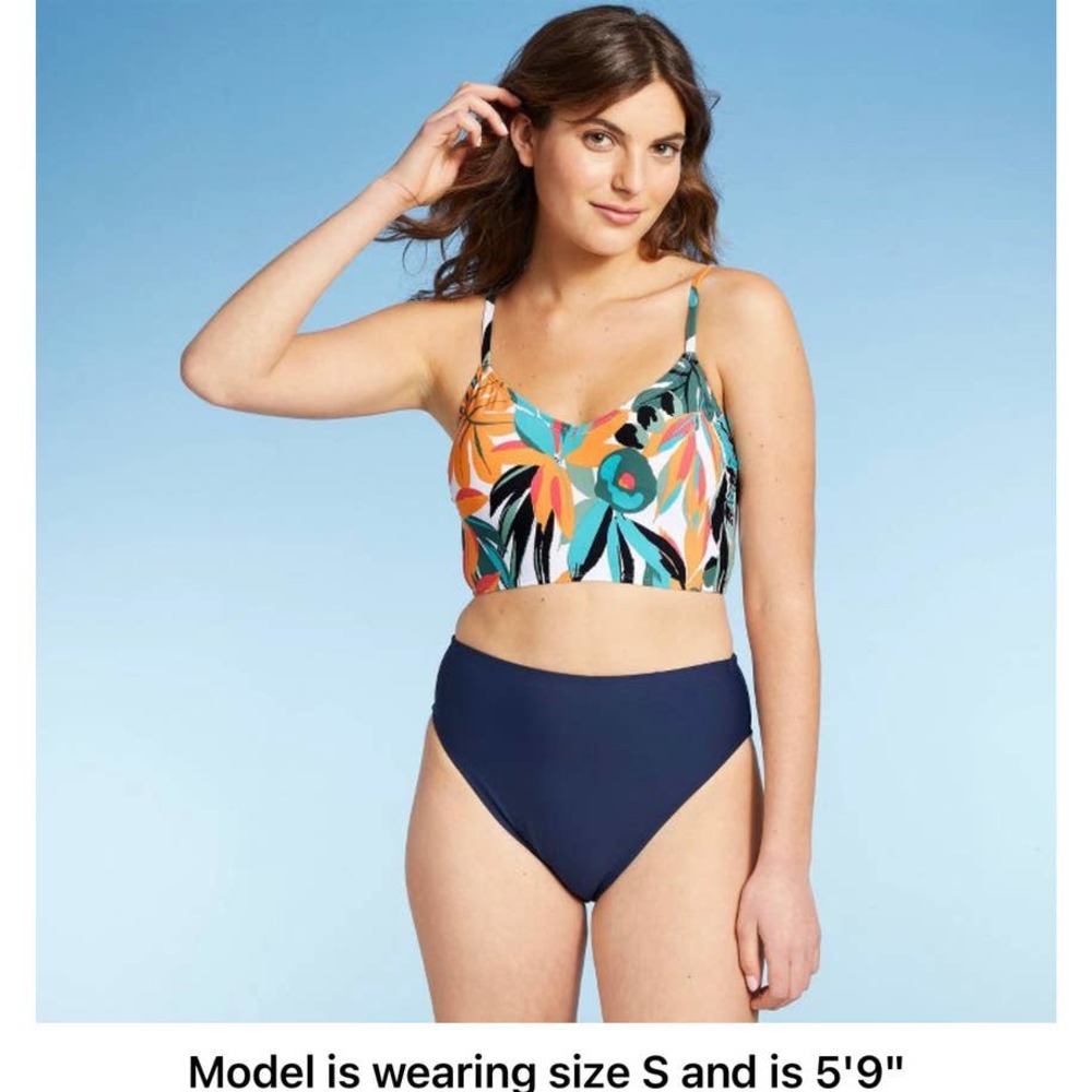 Women's High Leg Swim Bikini Briefs - Sea Angel L